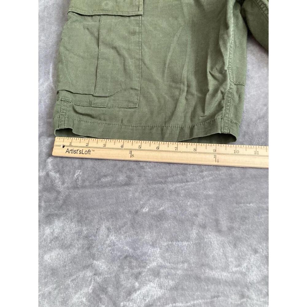 Topo Designs Cargo Shorts Army Green Button-Fly Heavyweight Sz Large 8" Inseam - Picture 8 of 9